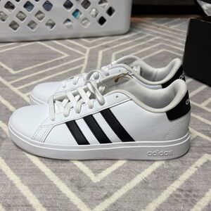 Adidas Classic White and Black Sneakers